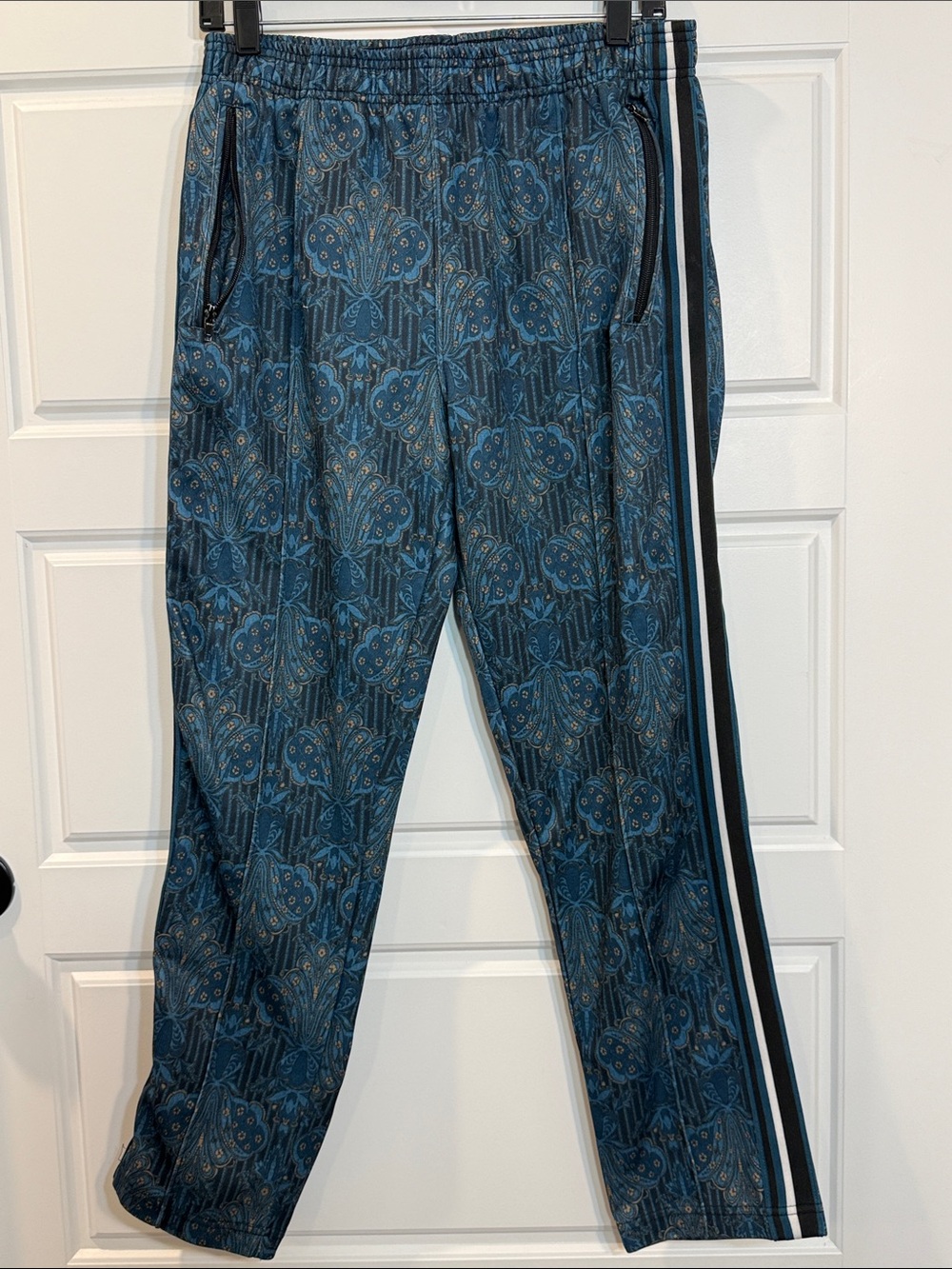 Urban Outfitters Paisley Track Pants medium in blue